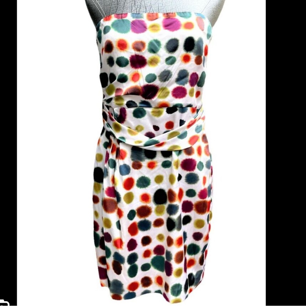 Theory strapless mini dress